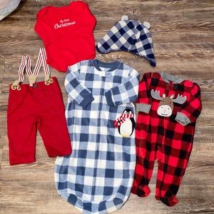CHRISTMAS WINTER BABY BOY LOT OF 5 Pc 3 M CUTE !